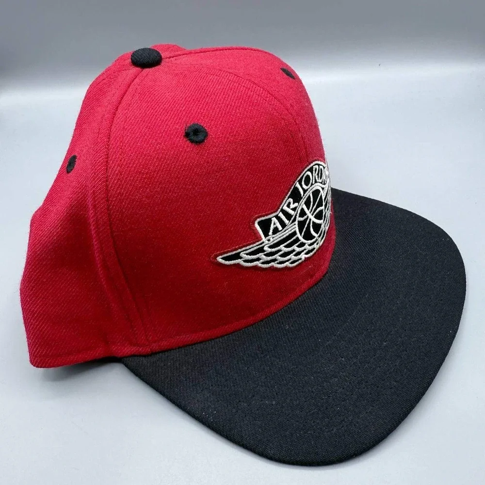 Air Jordan Wings Hat Men‎ Red Black Embroidered Jumpman Snap Back Cap